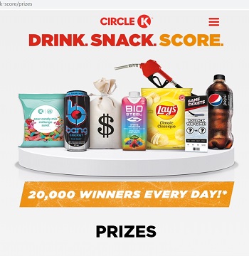 Circle K Games: Drink, Snack, Score Play & Win Daily & Instant Prizes
