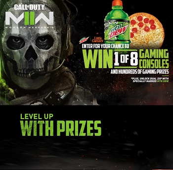 Little Caesars Pizza Canada Contests 2022 Mountain Dew Little Caesars Call of Duty Gaming Promotion at littlecaesarscallofduty.ca