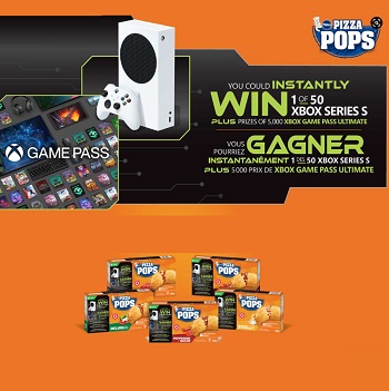 Pizza Pops Canada 2022 Xbox Game Console Giveaway & Xbox Game Pass Ultimate at www.pizzapops.ca/instantwin 