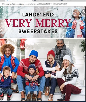 Lands End Contests & Sweepstakes for Canada & US - Lands’ Ends’ Very Merry Sweepstakes
