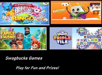 Swagbucks Games Promotions Play Swagbucks Games on the App Bonus Points & cash Rewards