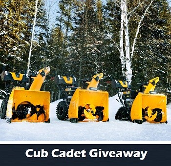 Cub Cadet Canada snowblower Contest Giveaways,cubcadet.com/Theshed
