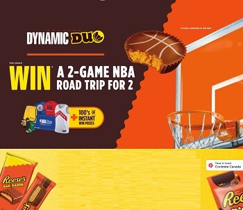 Reeses Canada Contests 2023 Reeses Dynamic Duo NBA Giveaways www.reesesdynamicduo.ca