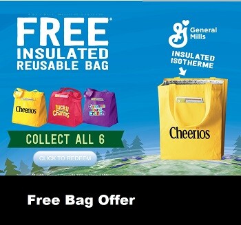 General Mills, Cheerios Free Insulated Reusable Bag Giveaway at reusablebagoffer.ca