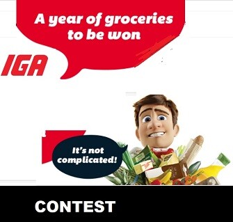 IGA Contest: Win free grocery Giveaway, $5000 Gift Cards