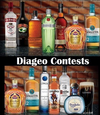 Diageo Contests Canada Giveaway Promotions (enter keywords)