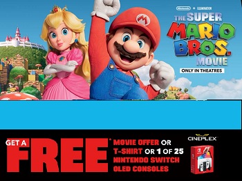 Dempsters MarioOffer.ca Contest: Win Movie & Nintendo Switch Prizes