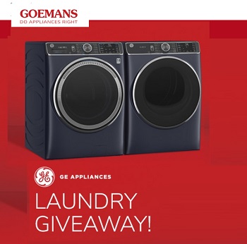 Goemans Appliances Contest: Win GE Washer & Dryer Laundry Pair Giveaway