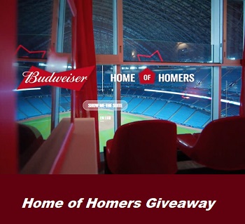 Shopbeergear Ca Budweiser Contest: Win Stay At The Home Of  Homers
