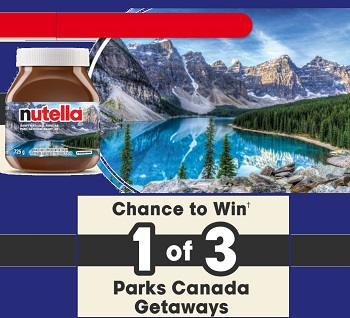 Nutella Canada Contests 2023 Nutella Parks Canada Vacation Giveaway at www.nutella.com/ca/nutella-country