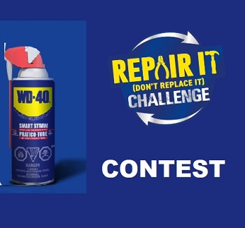 WD 40 Contest Canada   Repair It, Don’t Replace It Challenge Sweepstakes at repairdontreplace.wd40.ca