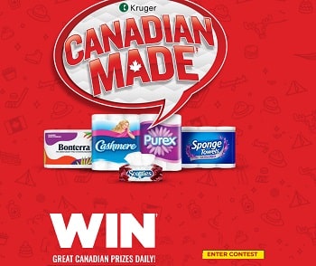Kruger Canadian Made Contest: Win 1 of 47 Summer Prizes at krugercanadianmade.ca
