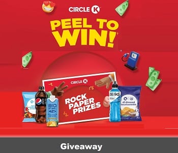 2023 Circle K Peel to Win Contest - Win Gas Card Prizes at www.rockpaperprizes.com/code