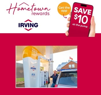 Irving Oil Hometown Rewards App Contest  fuel, gift cards and Ticket Giveaways