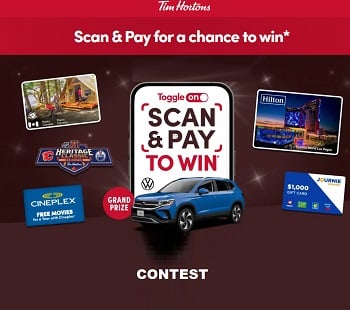 2023 Tim Hortons Scan and Pay to Win Contest 