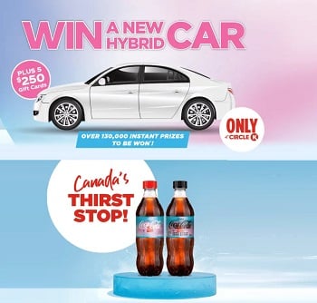 Circle K Coca Cola Contest: Play to Win Hybrid Car & Instant Prizes games.circlek.com/ca