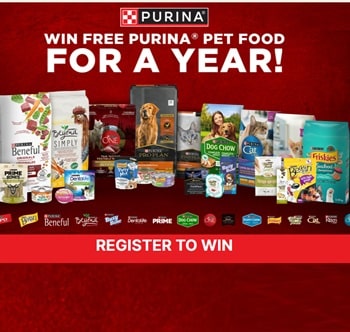 Purina Canada Contest - Win Free Purina Pet Food For a Year!