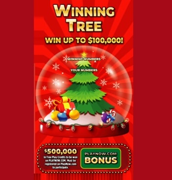  Winning Tree Scratch & Win Ticket Contest at playnow.com