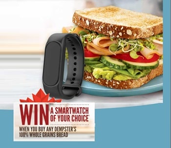 2024 Dempsters Grains Contest Smart Watch Giveaway at www.dempstersgrainscontest.ca