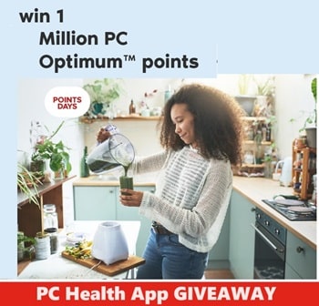 PC Health App Contest: Win 1 Million Points Prizes|pchealth.ca