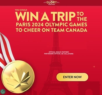 Mondelez Canada Olympic Contests 2024 Win a Trip to Paris and Taste Glory Together,  tasteglorytogether.ca