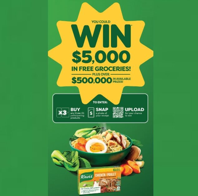 Unilever Knorr Contest: Buy Knorr to Win $5,000 in Groceries |Receipt