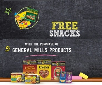 General Mills Free Snacks Promotion with Receipt at gmfreesnacks.ca