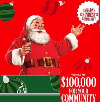 Coca-Cola – Canada’s Kindest Community 2025 Contest: Win $100,000 Charity Donation
